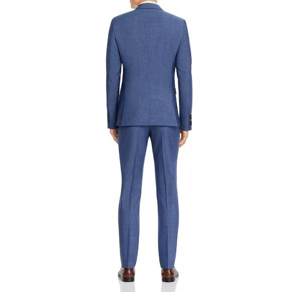 Hugo BOSS Astian Tic Weave Extra Slim Fit Suit Jacket Blue Size 42R - Picture 6 of 6
